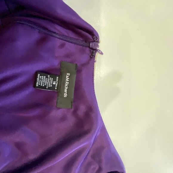R&M Richards women’s dress with purple light jacket size 16 - Picture 7 of 9